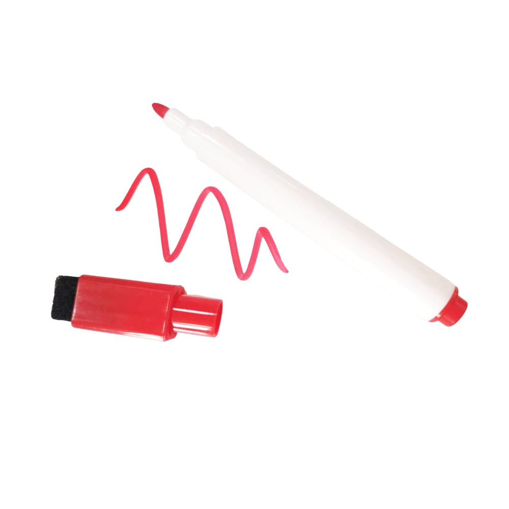 12-Pack Whiteboardpennor med Sudd – 12 Färger för Skola, Kontor & Hem