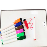 12-Pack Whiteboardpennor med Sudd – 12 Färger för Skola, Kontor & Hem