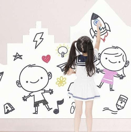 12-Pack Whiteboardpennor med Sudd – 12 Färger för Skola, Kontor & Hem