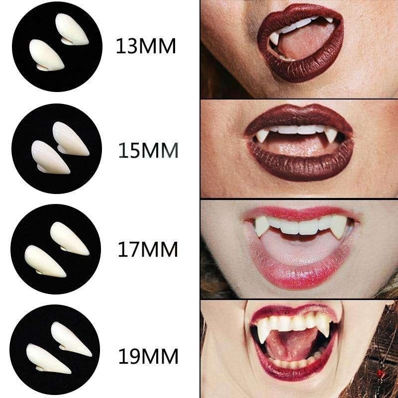 15mm - Vampyrtänder för Halloween och Maskerad – Skapa