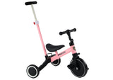 2-i-1 balanscykel med pedaler för barn 3+ rosa, justerbar sadel