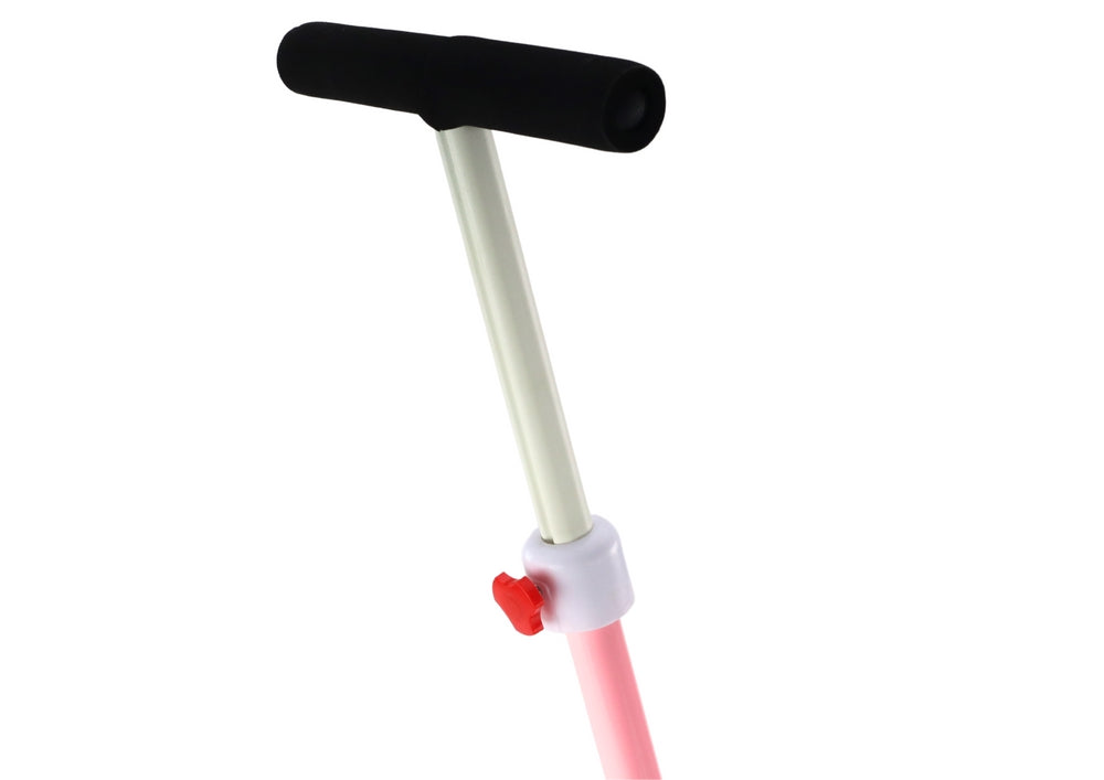 2-i-1 balanscykel med pedaler för barn 3+ rosa, justerbar sadel