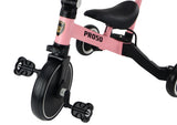 2-i-1 balanscykel med pedaler för barn 3+ rosa, justerbar sadel