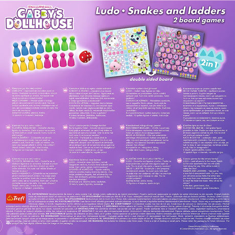 2-i-1 brädspel Chinaman & Snakes and Ladders – Gabbys Dollhouse