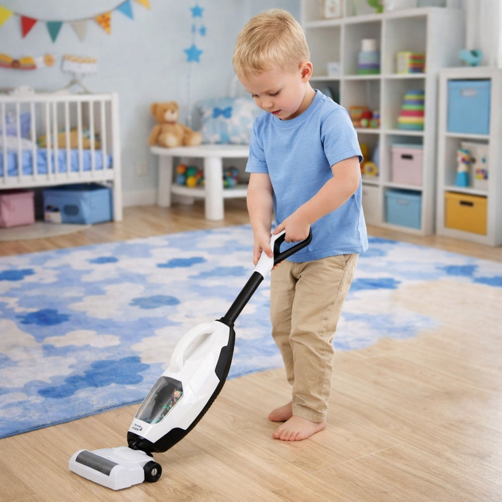 2-i-1 leksaksdammsugare för barn 74 cm med ljud, munstycken, 3xAA