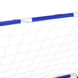 2-i-1 sportset barn fotbollsmål + basketkorg med bollar och pump 3+