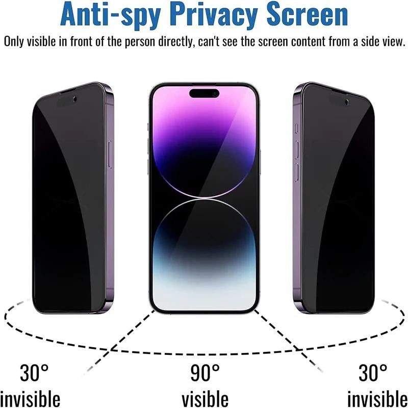 2-pack iPhone 13 Privacy Screen Protector - Privacy and