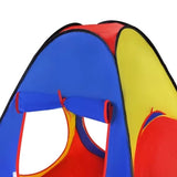3-i-1 lektält för barn tipi hus & tunnel 288x94x70 cm flerfärgad