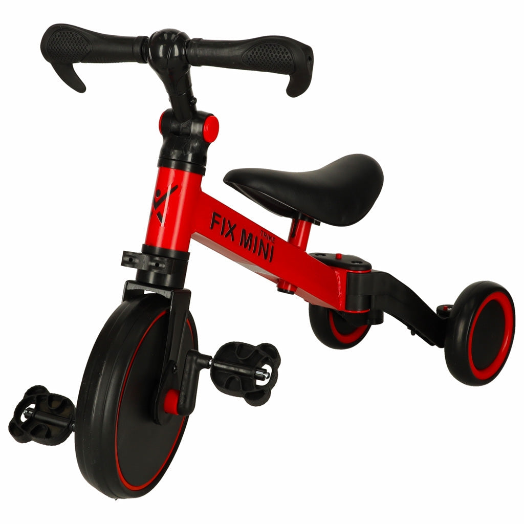 3-i-1 trehjuling/balanscykel med pedaler 18 mån-4 år max 30 kg