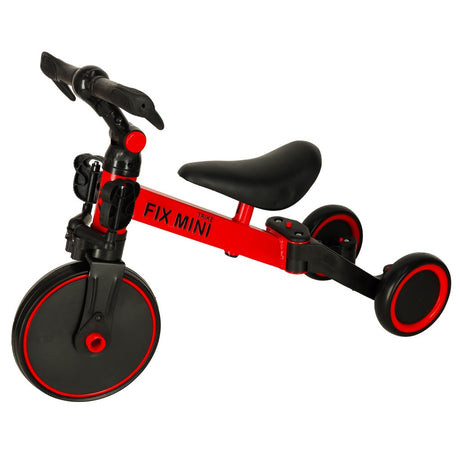 3-i-1 trehjuling/balanscykel med pedaler 18 mån-4 år max 30 kg