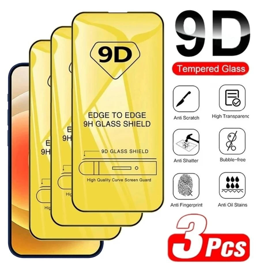 3-pack Tempered Glass Screen Protector for iPhone 13/13 Pro/14