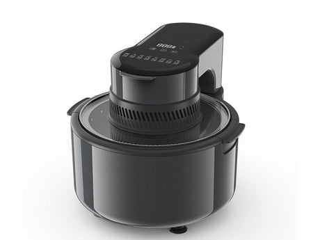 Airfryer oljefri fritös 5 l 1200 W svart med LCD touch och fönster