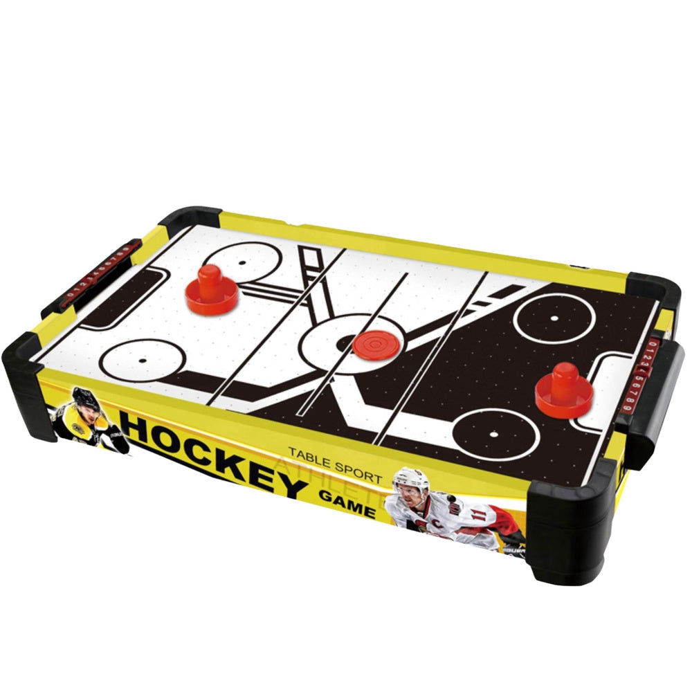 Air hockey-bord 51x30 cm batteridrivet 2 spelare inkl 2 puckar