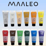 Akrylfärg set 12x100 ml tuber, giftfri och luktfri