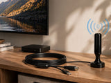 Aktiv inomhusantenn DVB-T/T2 25 dB förstärkare USB 5 m kabel