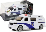 Ambulans leksaksbil 16 cm med ljus och ljud, dragfunktion, 2xAA