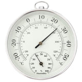 Analog termometer/hygrometer för vägg -30 till +50°C grå-svart