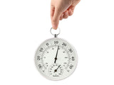 Analog termometer/hygrometer för vägg -30 till +50°C grå-svart