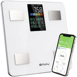 Analytisk badrumsvåg smart med app Feelfit BMI/kroppsfett 226 kg vit