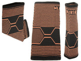 Ankelstöd elastisk kompression 22–24 cm svart/orange