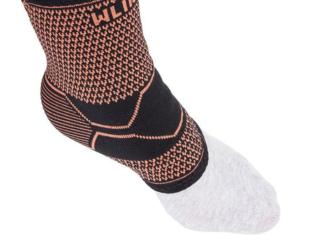Ankelstöd elastisk kompression 22–24 cm svart/orange