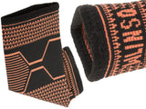 Ankelstöd elastisk kompression 22–24 cm svart/orange