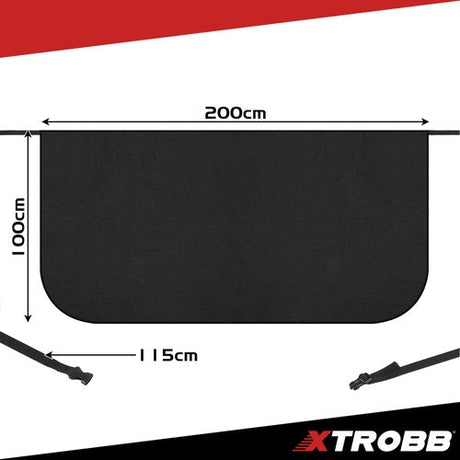 Anti-frost vindrutematta 200x100 cm för buss/SUV/skåpbil, 2 band