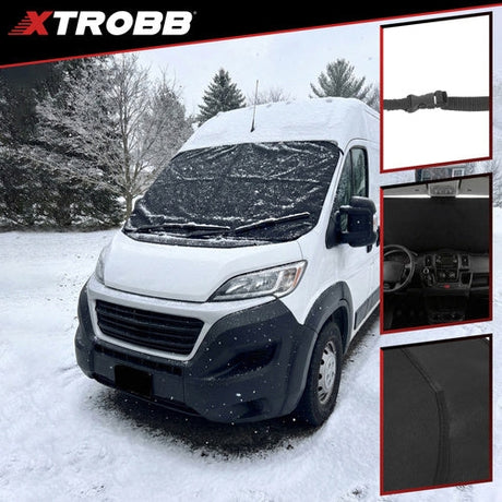 Anti-frost vindrutematta 200x100 cm för buss/SUV/skåpbil, 2 band