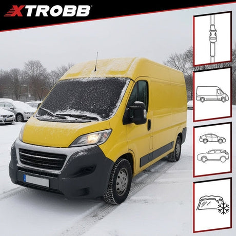 Anti-frost vindrutematta 200x100 cm för buss/SUV/skåpbil, 2 band
