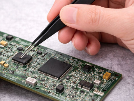 Antistatiskt pincettset 6 st precisionspincetter för elektronik/SMD, svart
