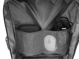 Antitjuv-ryggsäck för laptop med kombinationslås USB-port svart 15 L