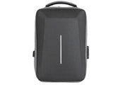 Antitjuvryggsäck laptop 15L med kombinationslås och USB-port, grå