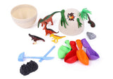 Arkeologiset isägg med dinosaurier 6-pack plastägg 16 cm 3+ år