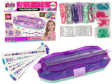Armbandstillverkningsset med armbandsmaskin 411 pärlor 8 mönster 6+