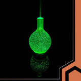 Aromadiffuser luftfuktare 200 ml ultrasonisk med LED-ljus, 3 oljor