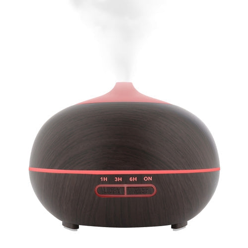 Aromadiffuser luftfuktare 400 ml med joniserare LED brun