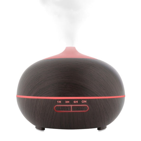 Aromadiffuser luftfuktare 400 ml med joniserare LED brun