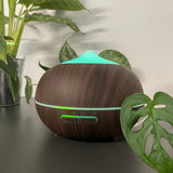 Aromadiffuser luftfuktare 400 ml med joniserare LED brun