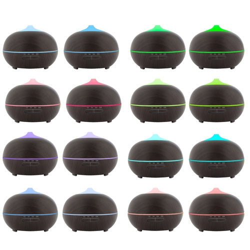 Aromadiffuser luftfuktare 400 ml med joniserare LED brun