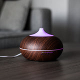 Aromadiffuser luftfuktare 400 ml med joniserare LED brun