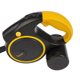 Automatiskt hundkoppel 5 m med LED-ficklampa & påshållare 10-25 kg