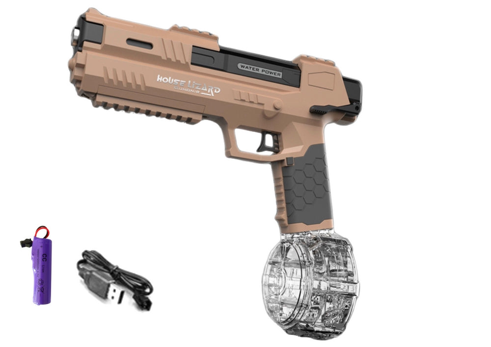 Automatisk vattenpistol batteridriven 3,7V 1200mAh 30 cm ljusbrun