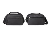 Axelväska herr crossbody polyester svart 30x9x21 cm justerbar rem