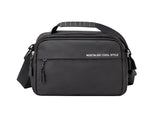 Axelväska herr crossbody polyester svart 30x9x21 cm justerbar rem