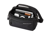Axelväska herr crossbody polyester svart 30x9x21 cm justerbar rem