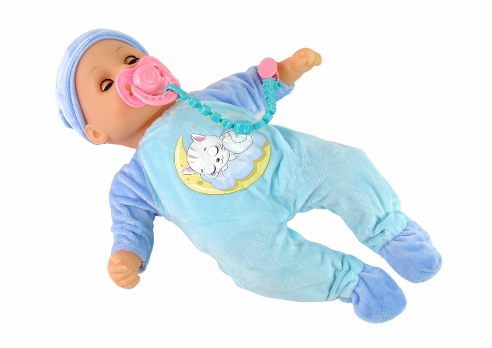 Babydocka 38 cm med ljud och nappflaska, tillbehör, 3+ år