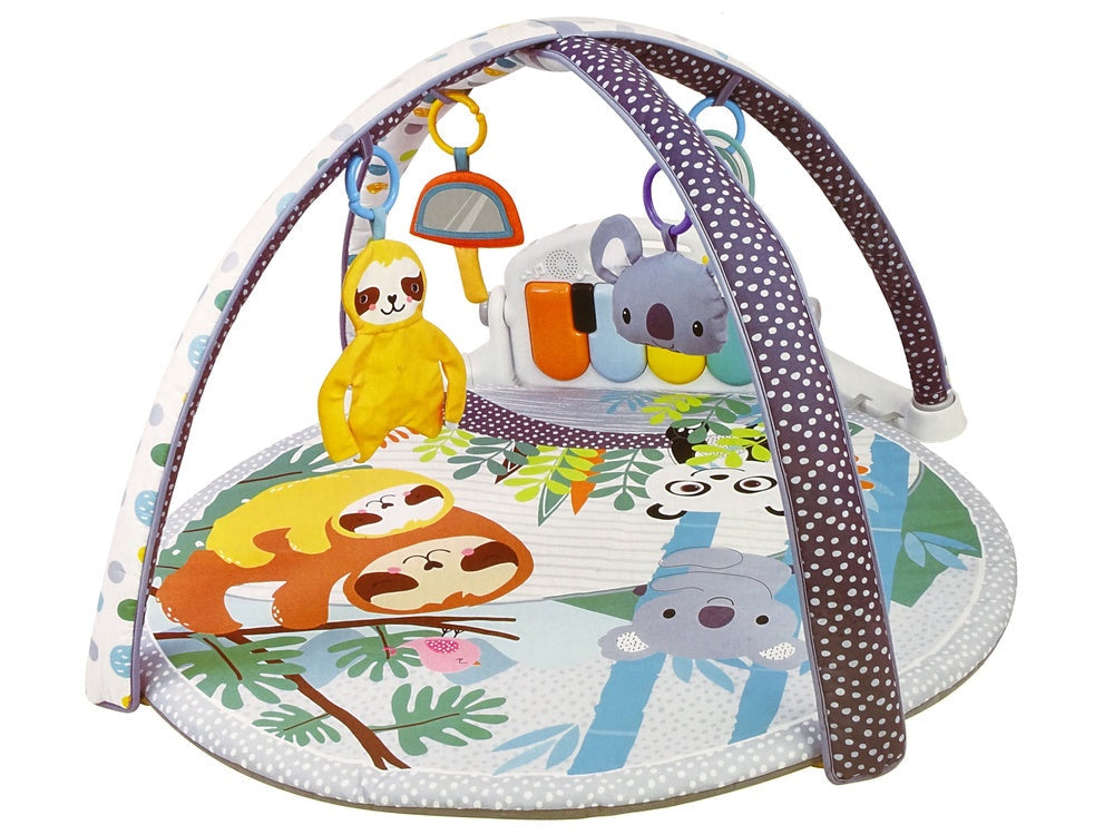 Babygym lekmatta med piano ljus/ljud, koala, 3 leksaker & spegel