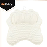 Badkudde ergonomisk 43x40 cm med 6 sugkoppar, 3D-mesh