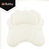 Badkudde ergonomisk 43x40 cm med 6 sugkoppar, 3D-mesh