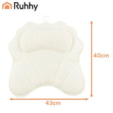 Badkudde ergonomisk 43x40 cm med 6 sugkoppar, 3D-mesh